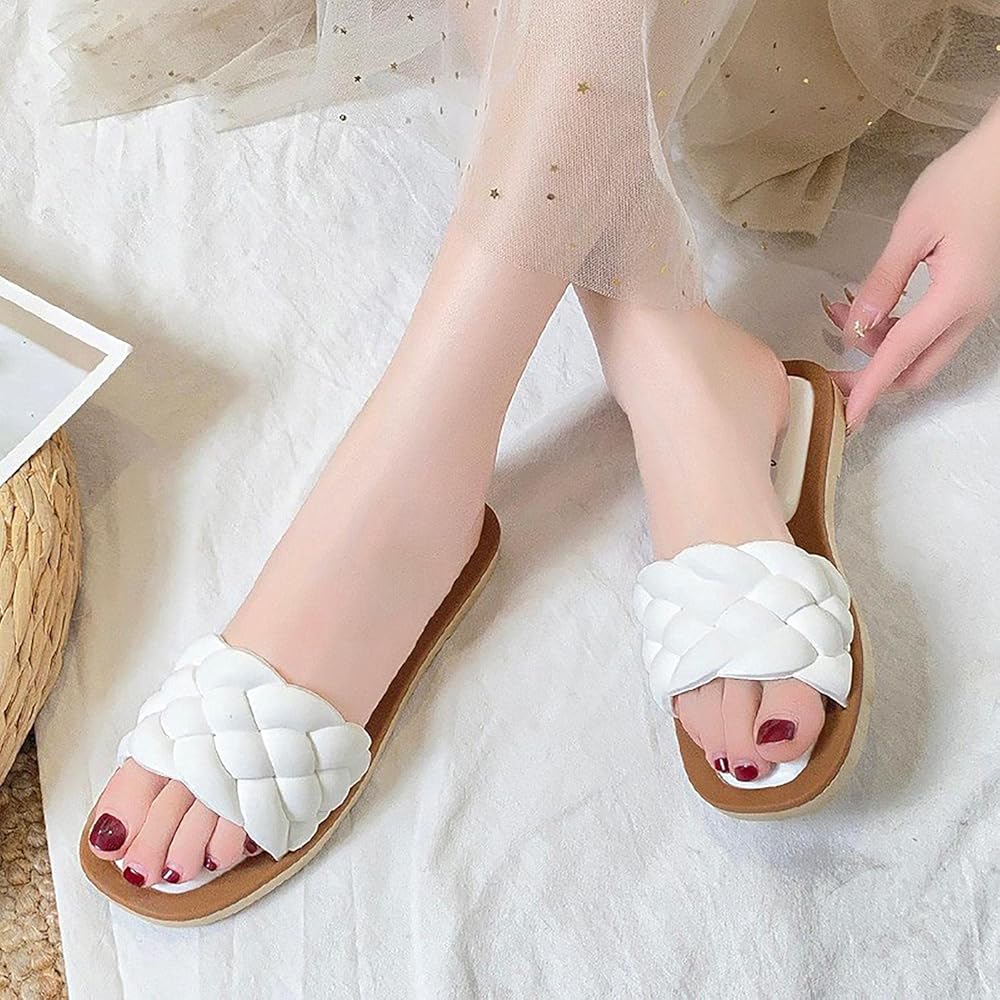 Shoe'N Tale Women Ribbon Bow Sandals Flip Flop Narrow, Z